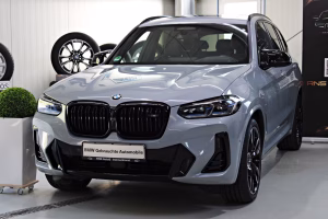 BMW X3 M40 xdrive Leder Vernasca schwarz Naht blau
