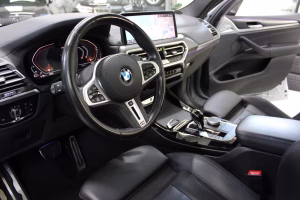 BMW X3 M40 xdrive Leder Vernasca schwarz Naht blau